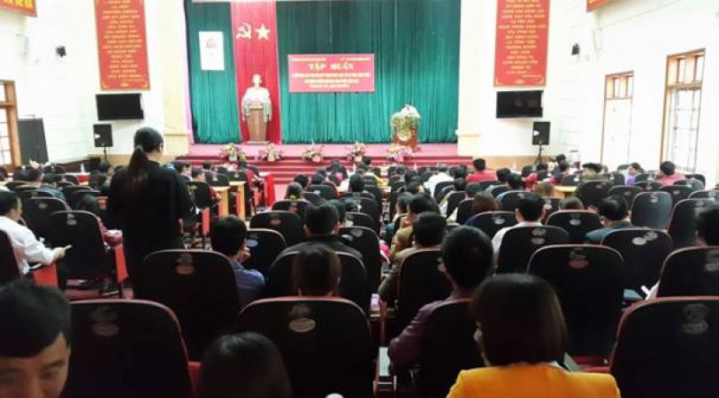 Tổ chức hội nghị tập huấn triển khai các văn bản quy phạm pháp luật về ATTP tại huyện Hoàng Su Phì và Xín Mần
