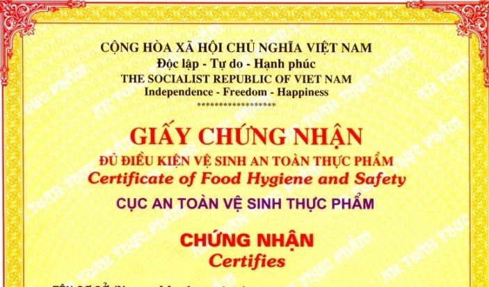 làm giấy vệ sinh an toàn thực phẩm cần những gì